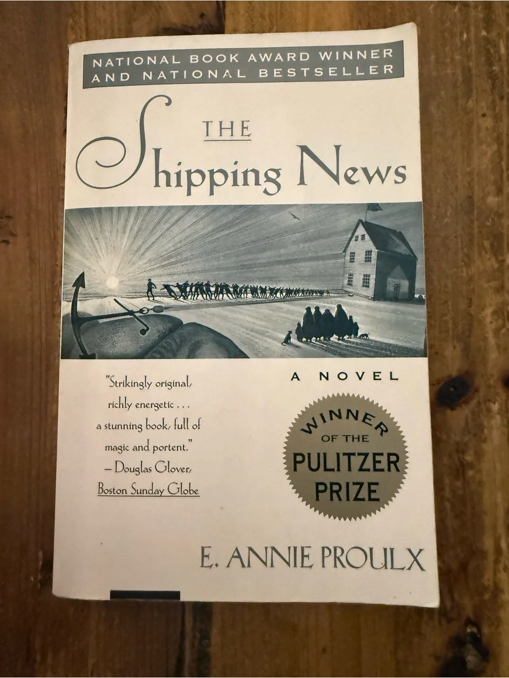 The Shipping News by E. Annie Proulx - White & Gray Pulitzer